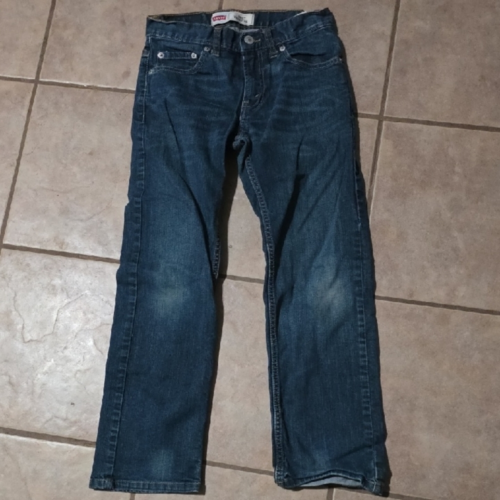 Levi's Teen Boy's Dark Blue Straight Jeans